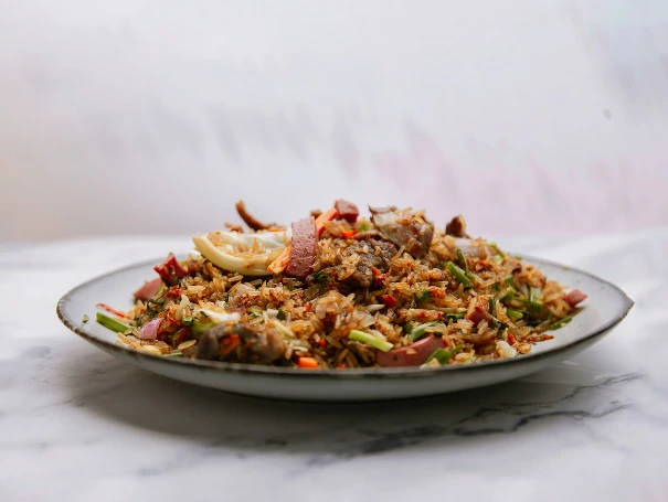 Chilly chicken and fried Rice